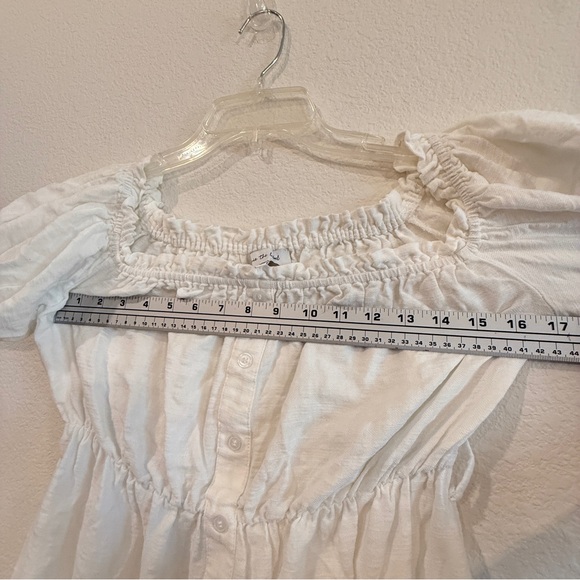 Jacquie The Label White Button-Front Mini Dress – 👗 Size Small, Boho Style - Picture 11 of 16